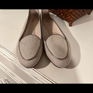 J. Jill Tan Linen Ballet Flats